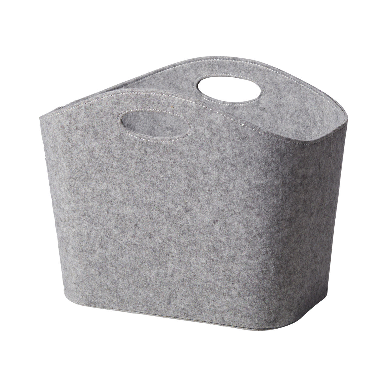 Opbevaringskurv lys grå filt
