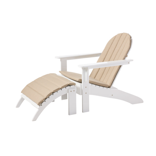Adirondack sæt - hvidt