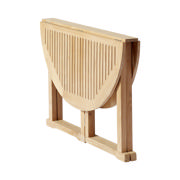 Butterfly foldebord - teak Ø110