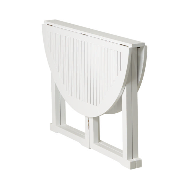 Butterfly foldebord - hvidt Ø110