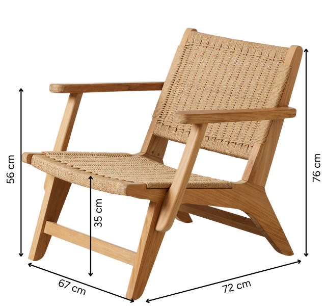 EYA loungestol - paperloom-flet