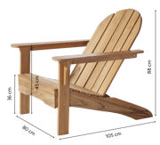 Adirondack stol  - teak