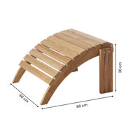 Adirondack fodskammel - teak