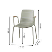 Parc stol - pilegrøn