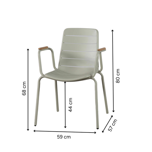 Parc stol - pilegrøn