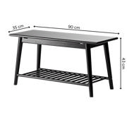 Noble entrébænk - sort