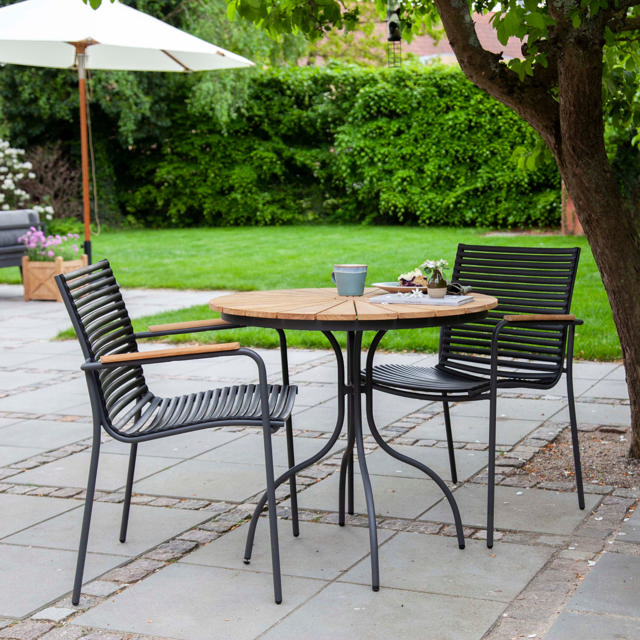 Ellen & Mood Classic sæt - cafébord & to stole - antracit