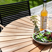 Ellen & Mood Classic sæt - bord Ø110 & fire stole - antracit