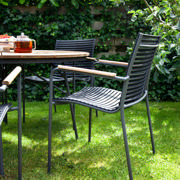 Ellen & Mood Classic sæt - bord Ø110 & fire stole - antracit