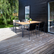 Mood Classic sæt - bord & fire stole - antracit