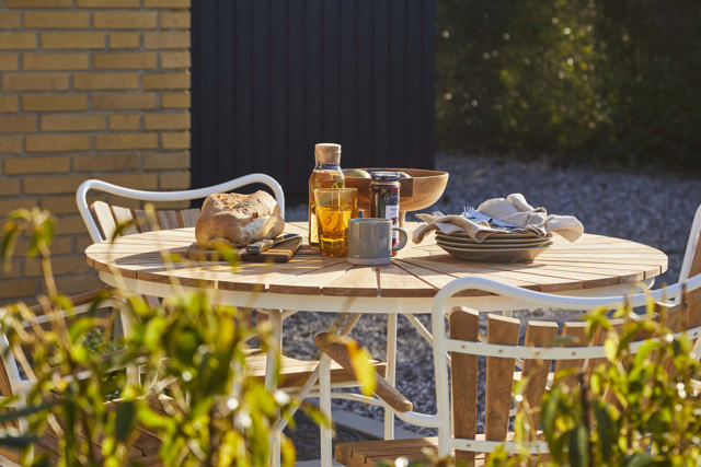 Ellen bord - hvidt Ø110