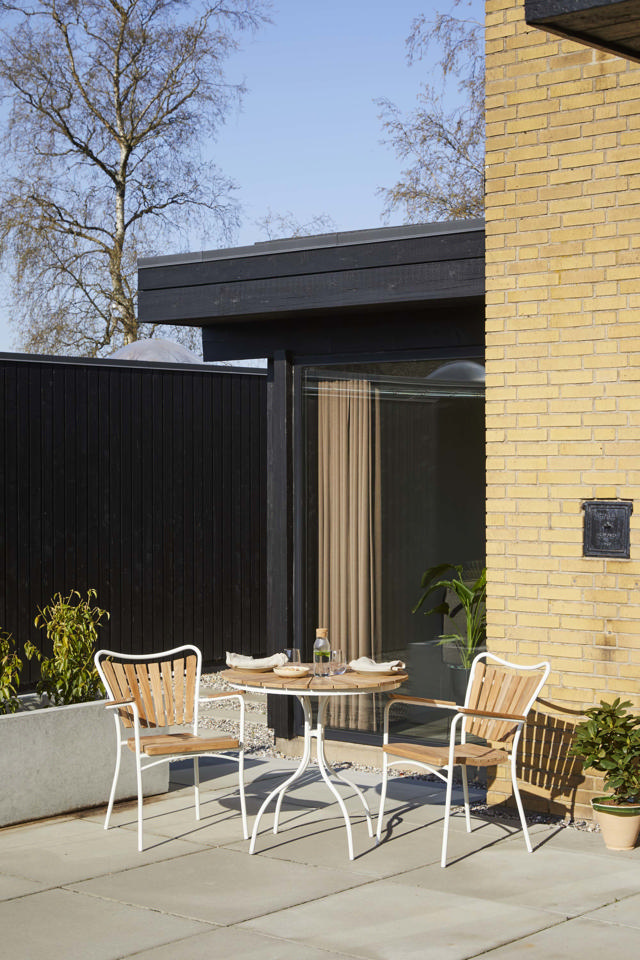 Ellen cafébord - hvidt Ø80