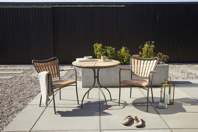 Ellen cafébord - antracit Ø80 