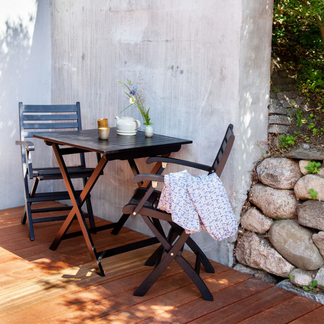 York foldebord - sort