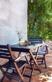 York foldebord - sort