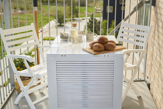 Butterfly klapbord - hvidt