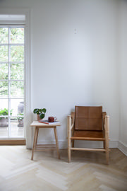 Noble safaristol - bambus & lysebrunt læder