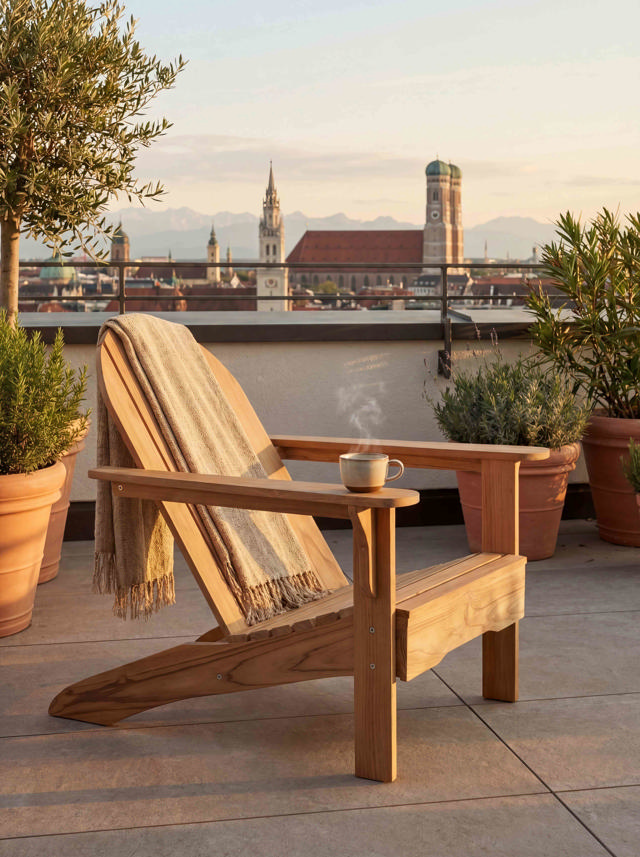 Adirondack stol  - teak