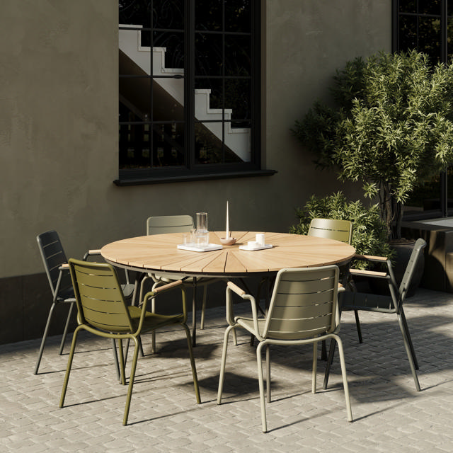 Parc stol - olivengrøn 