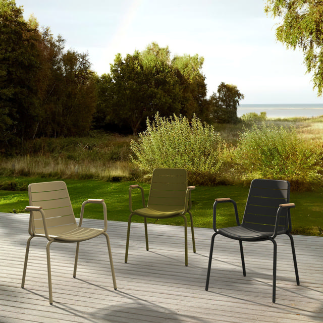 Parc stol - olivengrøn 