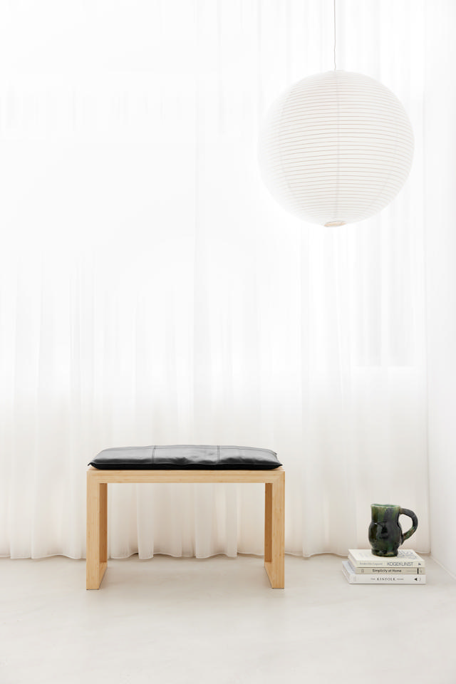 Rib to-personers bænk - bambus