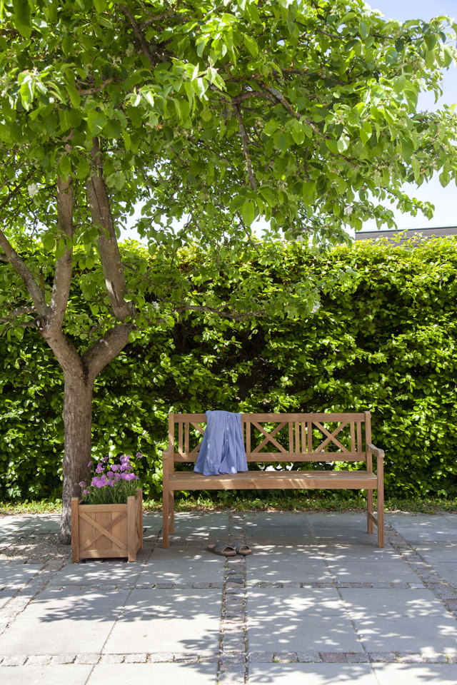 Rosenborg tre-personers bænk - teak