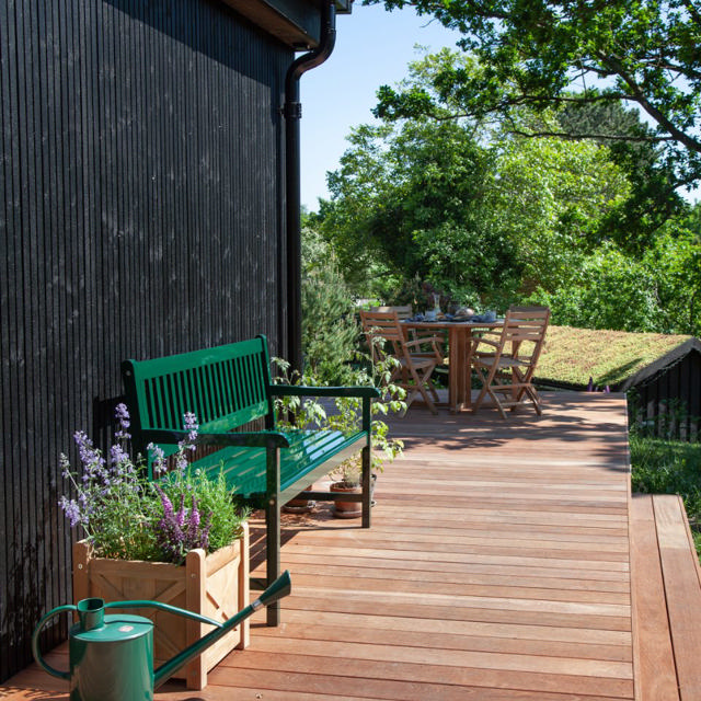 Brighton bænk tre-personers - grøn 