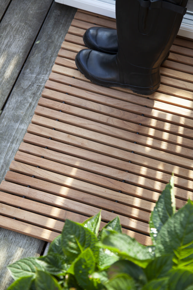 Everyday mellemstor bademåtte - teak