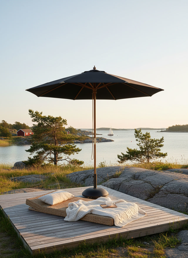 Shade Capri parasol - sort