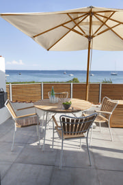 Shade Alezio parasol - off-white