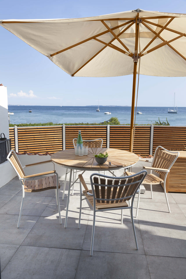 Shade Alezio parasol - off-white