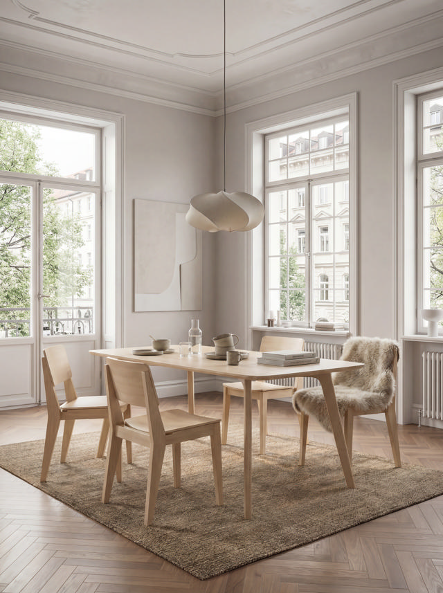 Elvo spisebord - bambus