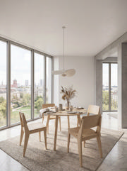 Elvo bord - bambus Ø120